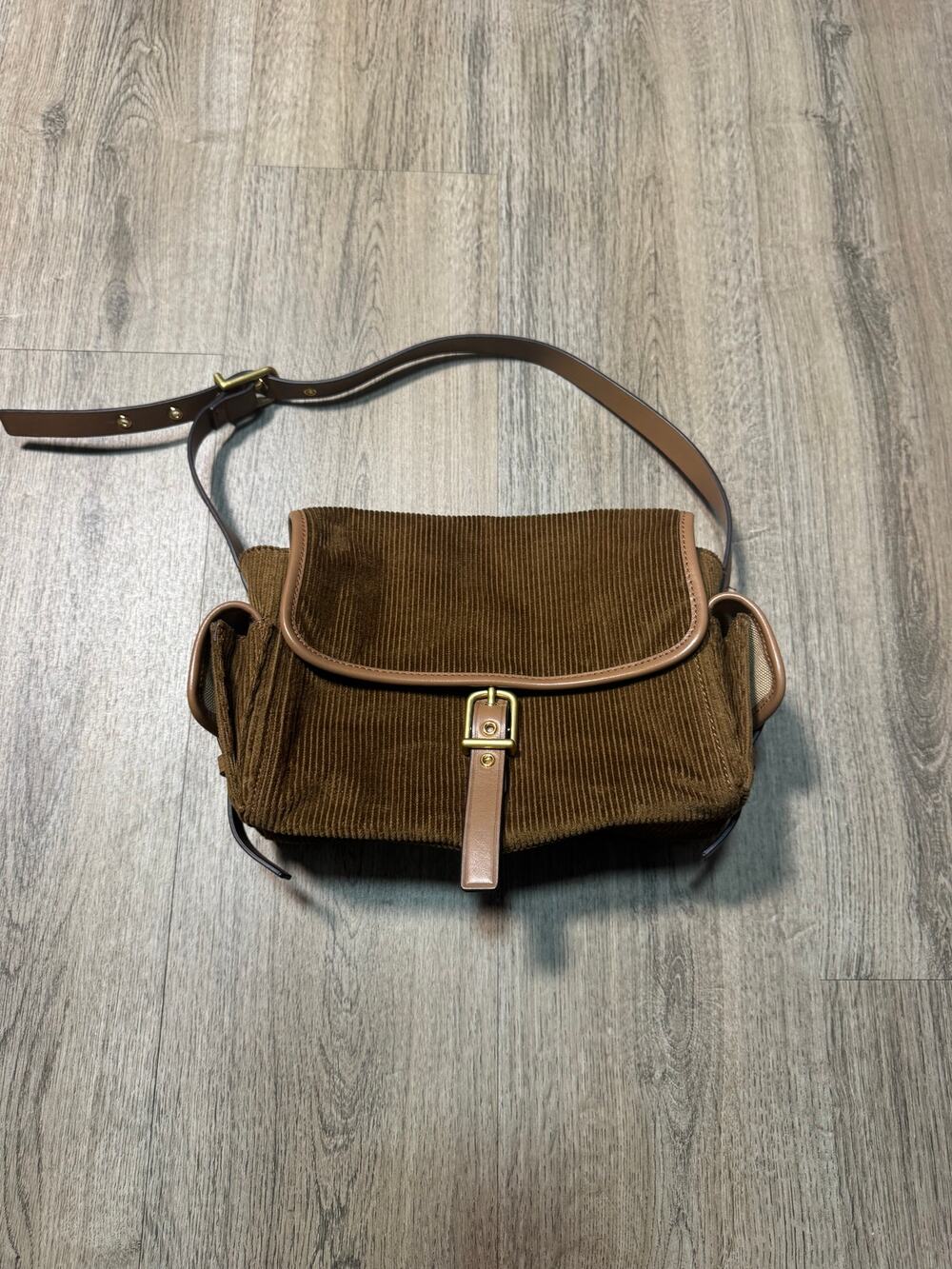Madewell Brown Corduroy Shoulder Bag